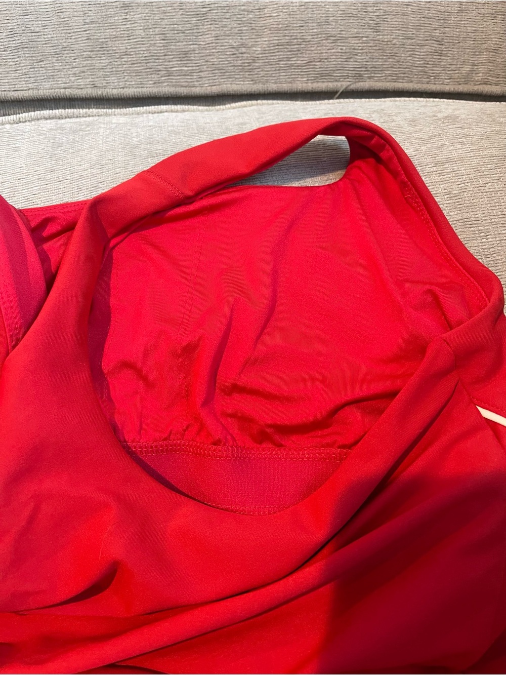 Old Navy Active Red Powersoft Go-Dry Tennis Dress Pickleball Pocket Built in Bra - Picture 12 of 15